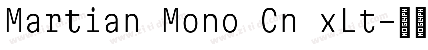 Martian Mono Cn xLt字体转换 Martian Mono Cn xLt字体转换